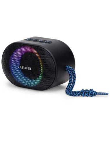 Altavoz con bluetooth aiwa bst-330bl/ 10w/ 1.0/ azul y negro