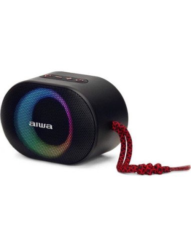 Altavoz con bluetooth aiwa bst-330rd/ 10w/ 1.0/ rojo y negro