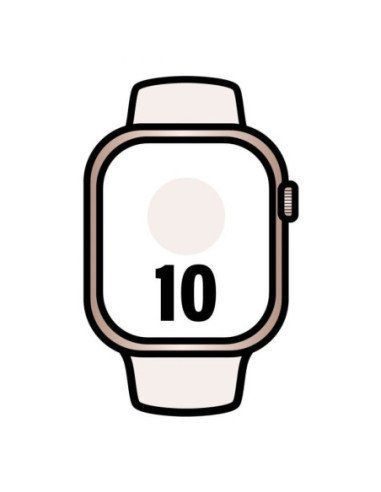 Apple watch series 10/ gps/ cellular/ 46mm/caja de aluminio oro rosa / correa deportiva rosa rubor s/m