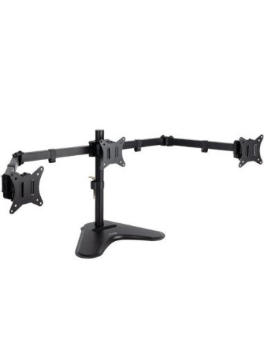Soporte de sobremesa para 3 monitores tooq db1704tn-b/ giratorio/ inclinable/ hasta 7kg
