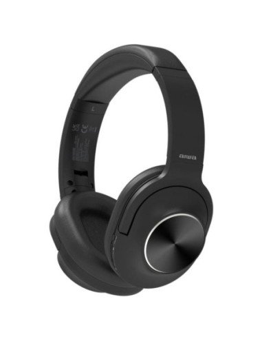 Auriculares inalámbricos aiwa hst-220bt/bk/ con micrófono/ bluetooth/ negros