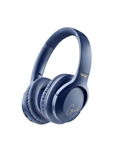 Auriculares inalámbricos ngs artica greed/ con micrófono/ bluetooth/ azules