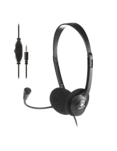 Auriculares ngs ms103 max/ con micrófono/ jack 3.5/ negros