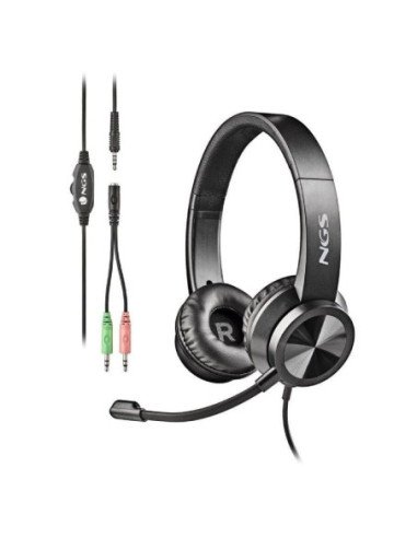 Auriculares ngs msx 11 pro/ con micrófono/ jack 3.5/ negros