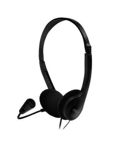 Auriculares nox voice one/ con micrófono/ jack 3.5/ negros