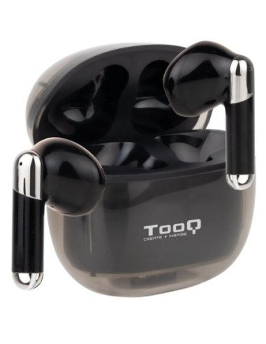 Auriculares bluetooth tooq onyx tqbwh-0054b con estuche de carga/ autonomía 4h/ negros