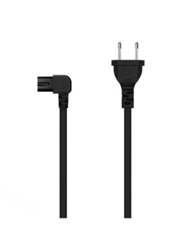 Cable alimentación forma 8 aisens a132-0598/ cee7/16 macho - c7 hembra/ hasta 1500w/ 1.8m/ negro