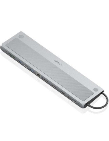 Docking usb tipo-c aisens asuc-12p020-gr/ 2xhdmi/ 3xusb/ 1xusb tipo-c/ 1xrj45/ 1xdisplayport/ 1xlector tarjetas/ 1xusb tipo-c