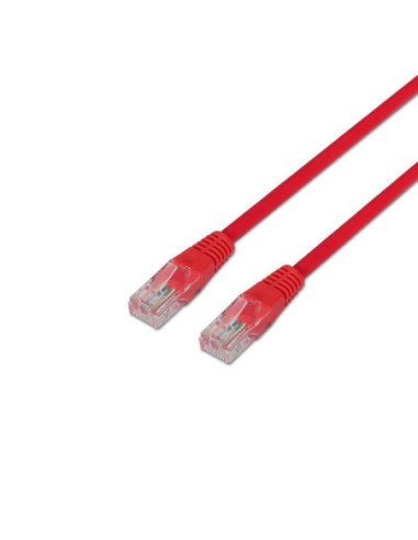 Cable de red rj45 utp aisens a135-0237 cat.6/ 50cm/ rojo