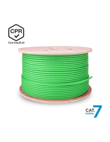 Bobina de cable rj45 sftp awg23 lszh cpr cca aisens a146-0667 cat.7/ 305m/ verde