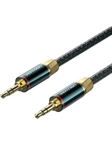 Cable audio vention baygl/ jack 3.5 macho - jack 3.5 macho/ 10m/ verde y negro