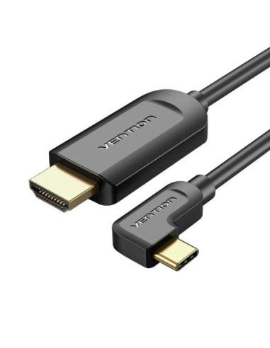 Cable conversor hdmi 1.4 4k vention cgvbg/ usb tipo-c macho - hdmi macho/ 1.5m/ negro