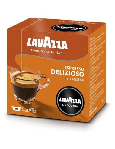 Cápsula lavazza deliziosamente para cafeteras a modo mio/ caja de 16