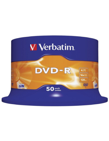 Dvd-r verbatim advanced azo 16x/ tarrina-50uds