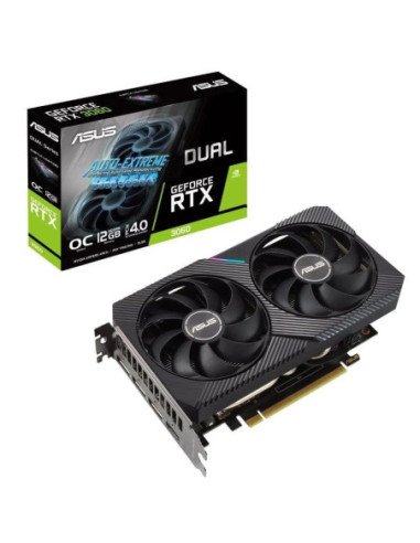 Tarjeta gráfica asus dual geforce rtx 3060 v2 oc edition/ 12gb gddr6