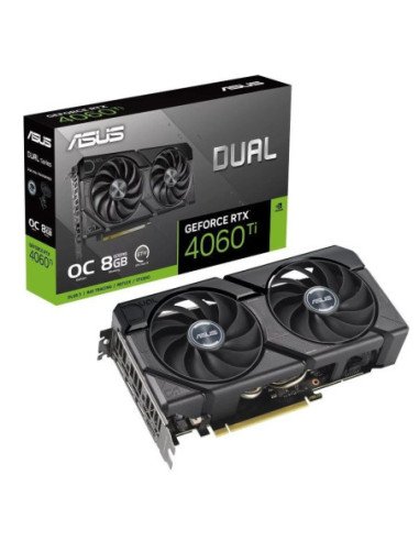 Tarjeta gráfica asus dual geforce rtx 4060 ti evo oc edition/ 8gb gddr6