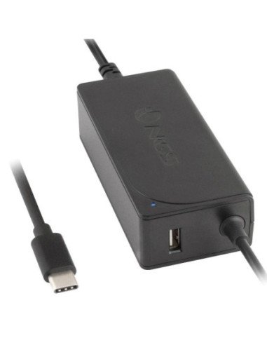 Cargador de portátil ngs w-65w type c/ 65w/ automático/ voltaje 12-20v/ 1 usb