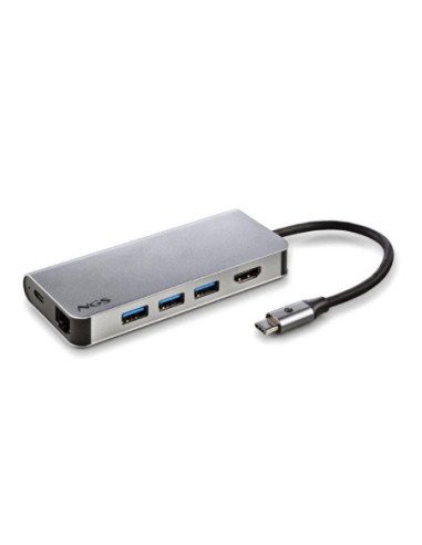 Docking usb tipo-c ngs wonderdock8/ 3xusb/ 1xusb tipo-c dp/ 1xhdmi/ 1xrj45/ 1xlector tarjetas sd