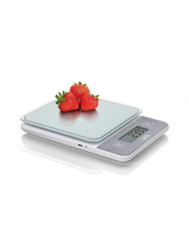Báscula de cocina electrónica laica ks1320/ hasta 5kg/ plata