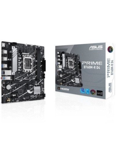 Placa base asus prime b760m-r d4 socket 1700/ micro atx