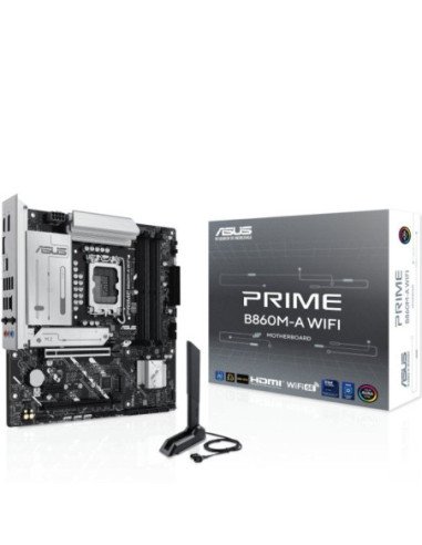 Placa base asus prime b860m-a wifi socket 1851/ micro atx