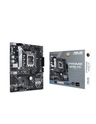 Placa base asus prime h610m-a d4-csm/ socket 1700/ micro atx