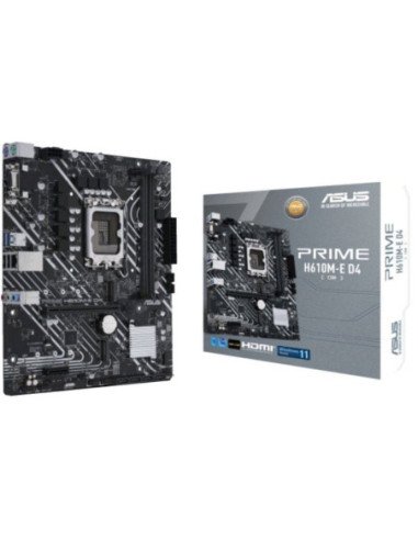 Placa base asus prime h610m-e d4-csm/ socket 1700/ micro atx