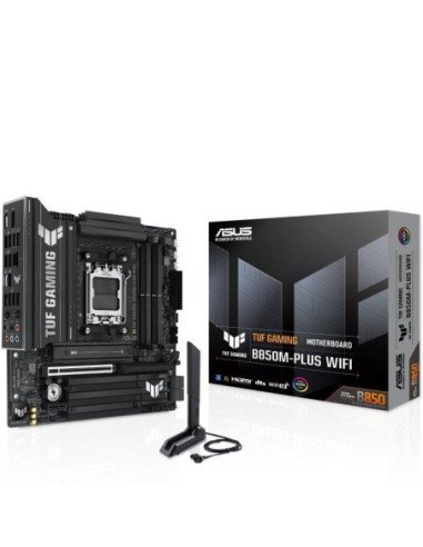 Placa base asus tuf gaming b850m-plus wifi socket 1851/ micro atx