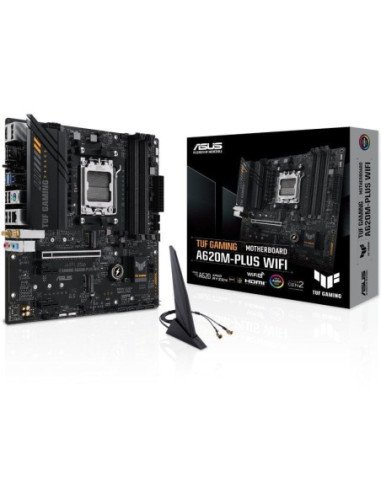 Placa base asus tuf gaming a620m-plus wifi socket am5/ micro atx