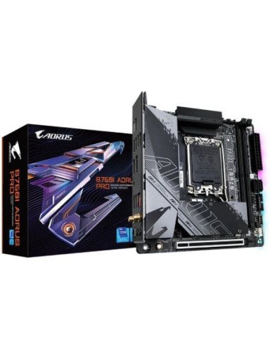 Placa base gigabyte b760i aorus pro socket 1700/ mini-itx