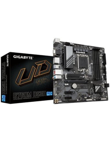 Placa base gigabyte b760m ds3h socket 1700/ micro atx