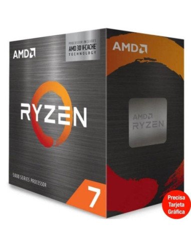 Procesador amd ryzen 7 5700x3d 3ghz socket am4