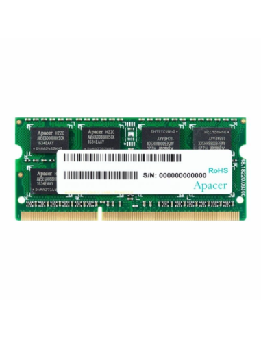 Memoria ram apacer 8gb/ ddr3l/ 1600mhz/ 1.35v/ cl11/ sodimm