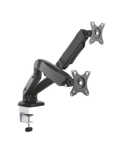 Soporte de mesa con contrapeso para 2 monitores aisens dt27tsr-045/ giratorio/ inclinable/ hasta 9kg