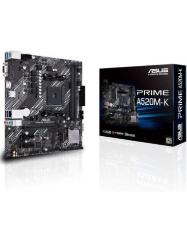Placa base asus prime a520m-k socket am4/ micro atx