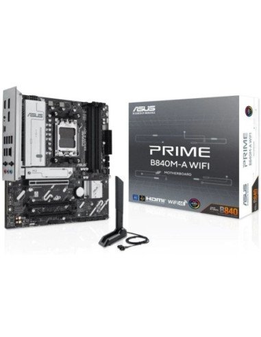 Placa base asus prime b840m-a wifi socket am5/ micro atx