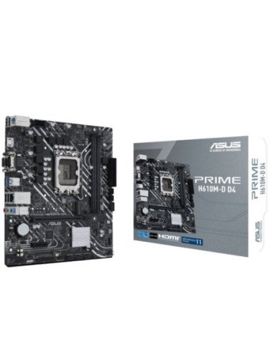 Placa base asus prime h610m-d d4/ socket 1700/ micro atx