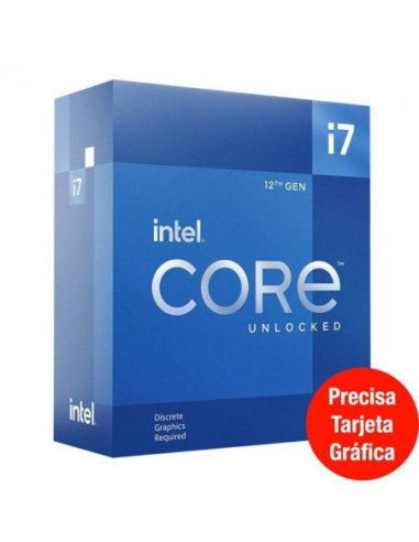 Procesador intel core i7-12700kf 3.60ghz socket 1700