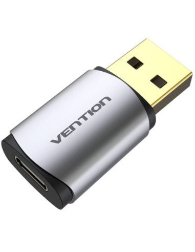 Tarjeta de sonido vention cdmh0/ usb macho - usb tipo-c hembra
