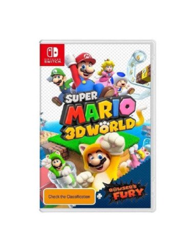 Juego para consola nintendo switch super mario 3d world + bowsers fury