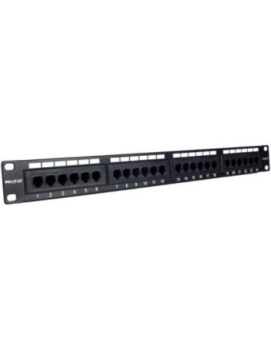 Patch panel phasak pu 2420/ 24 puertos/ cat.6/ altura 1u