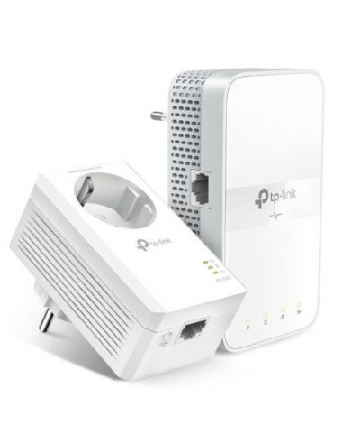 Adaptador powerline tp-link tl-wpa7617 kit 1000mbps/ alcance 300m/ pack de 2