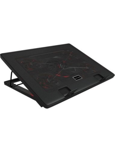 Soporte refrigerante mars gaming mnbc2 para portátiles hasta 17.3'/ iluminación led