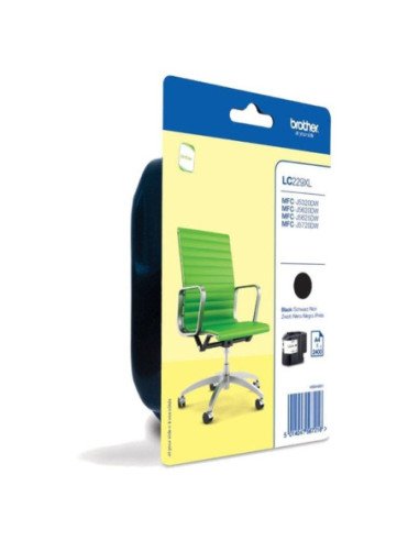 Cartucho de tinta original brother lc-229 xl alta capacidad/ negro