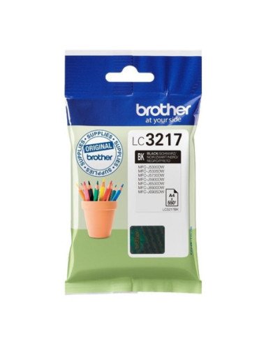 Cartucho de tinta original brother lc-3217bk/ negro