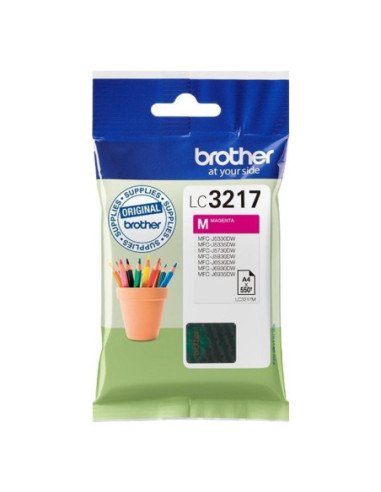 Cartucho de tinta original brother lc-3217m/ magenta