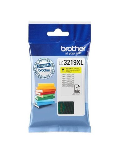 Cartucho de tinta original brother lc-3219y xl alta capacidad/ amarillo