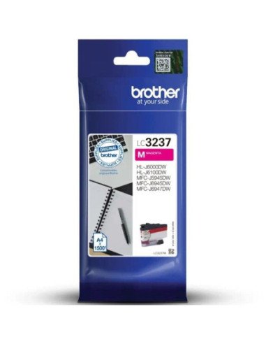 Cartucho de tinta original brother lc-3237m/ magenta