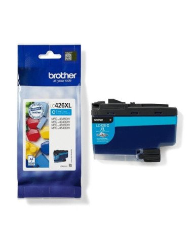 Cartucho de tinta original brother lc-426 xl alta capacidad/ cian