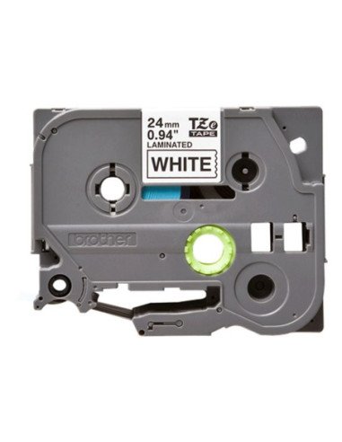 Cinta laminada original brother tze-251/blanca
